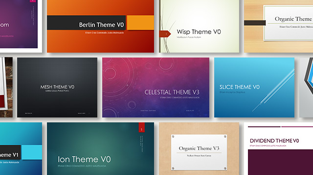 Office 2013 Signature Themes